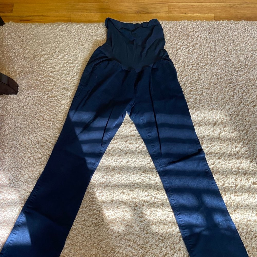 Indigo Blue Maternity Twill Pants